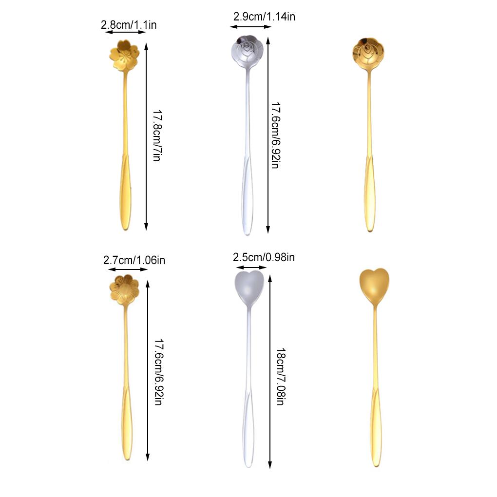 Nerezová dezertní lžíce Stylová pro všechny příležitosti Nerezové čajové lžičky Kovová čajová lžička