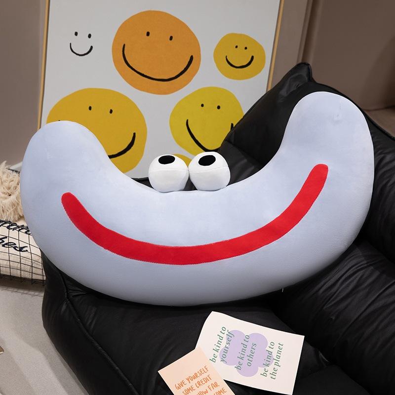 Kreatives großes Auge geschwungenes Kissen Mädchen schlafen im Bett mit Beinen lang Kissen lustige Sofa Kissen Dekoration
