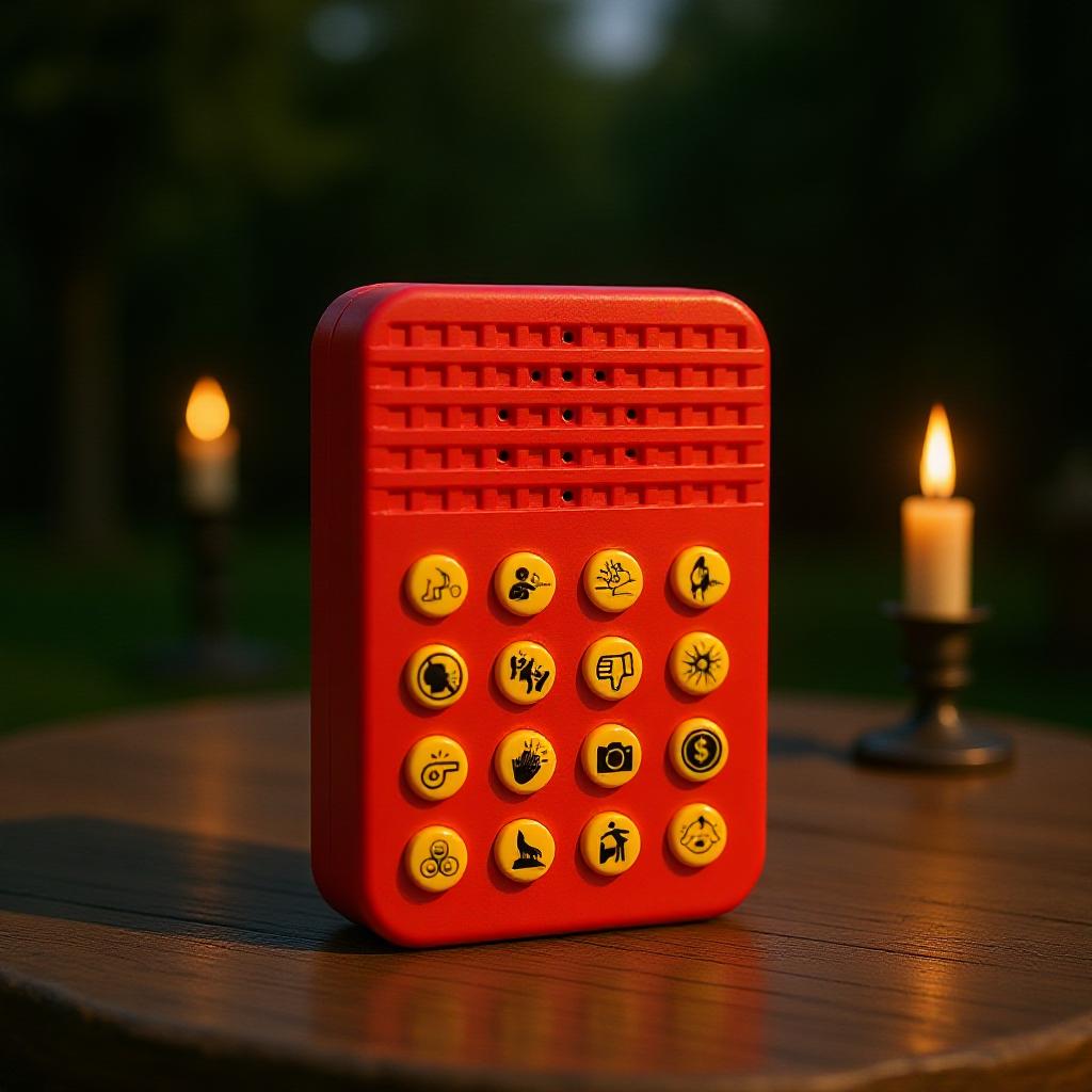 Sound Effects Machine 16 Hilarious Sound Buttons for Kids for Halloween Party Games Prank Sound Machine 70g красный