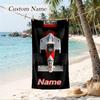F1 Benutzerdefinierter Name Aufgedrucktes Strandtuch Personalisiertes Weiches Handtuch zum Schwimmen Strand Reisen