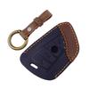 3 Buttons Car Remote Key Fob Case Cover Holder with Chain Leather Fit for BMW 2 MPV 3 Sedan Wagon 6 GT M5 X1 X2 X3 X4 X5 X6 X7