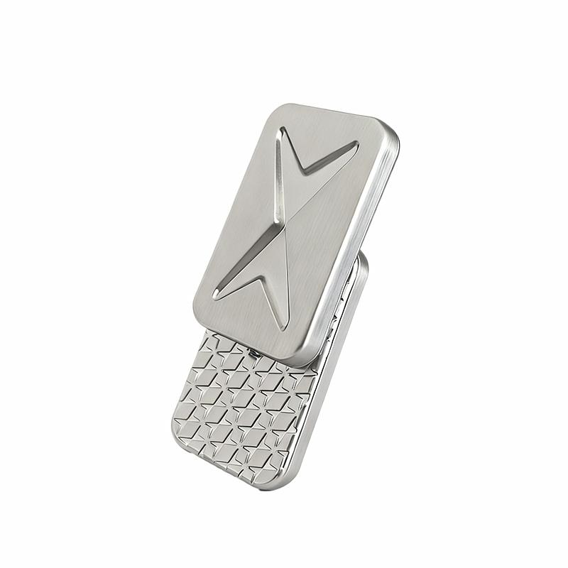 X E Fingertip Gyroscope Mechanical Magnetic Metal Infinite Push Card Fingertip Slide Adult Stress Relieving Fingertip Toy