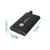 Aluminum Alloy Headphone Amplifiers HiFi Sound Double Gains Switches Adjustable Bass Noise Cancelling Rechargeable Mobile Solution
