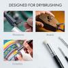 6 Pcs Miniature Art Painting Wood Handle Brushes Micro Detailing Miniature Paint Brushes  Artist