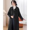 Sishui Nianhua Women's Elegant Mid-Length Wool Coat