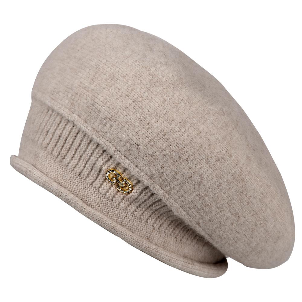 Autumn Winter Simple Premium Feel Sweet Cool Versatile British Painter Elegant Cute Style Beret Warm Windproof Solid Color Mushroom Pile Hat Cute Cap