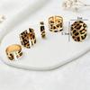 Geometric Irregular Opening Autumn and Winter Personality Leopard Striped Ring Female