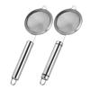 Yousheng Stainless Steel Fine Mesh Strainer Colander with Anti-Slip Handle Kitchen Flour Sieve for Tea Juice Oil Strainer Baking Ingredient