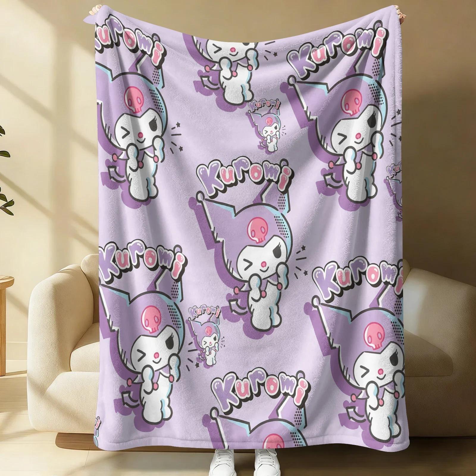 

Vintage Sanrio Flannel Fleece Blanket Soft Warm Fluffy Throw Cute Sofa Bed Cover Office Nap Shawl Lightweight Blanket Fans Gift 100x150cm