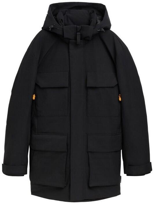 Зимняя куртка Tom Tailor Denim Arctic Mantel abnehmbarer Kapuze schwarz
