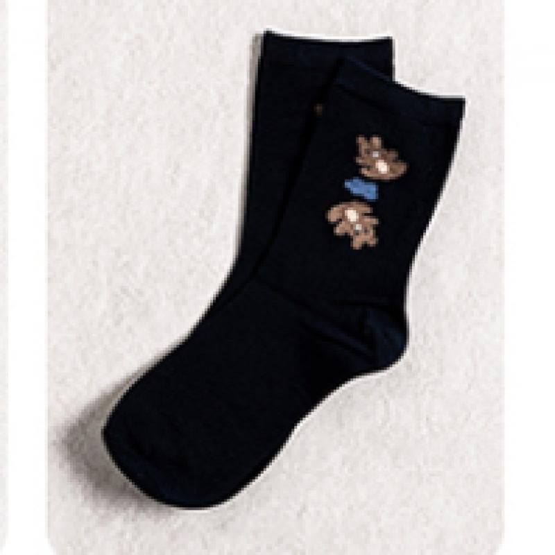 DaiSo Tactel Animal Point Women S Long SockS
