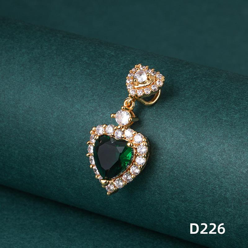 Micro-Inlaid Love Red Zircon Creative, Niche Design Style Cute Fashion Necklace Pendant