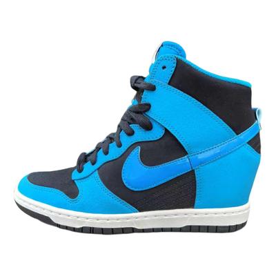 Dunk Sky High Essential Schwarz Blaulack Damen Sneaker Hellblau-Lack Weiß 644877-009