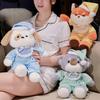 Cartoon Pajamas Dog Fox Koala Plush Toy Stuffed Soft Good Night Animal Doll Baby Kids Pillow Cushion Christmas Birthday Gift