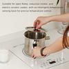 Rustproof Stainless Steel Double Wall Milk Pot Saucepan With Antislip Handle And Whistles Design For Multipurpose Cooking
