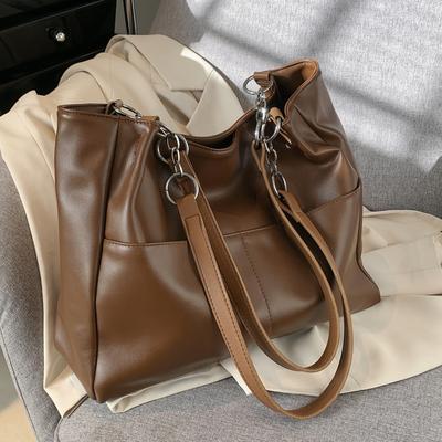 Premium Textured Bag Women'S Bag Fashion College Student Shoulder Bag Large Capacity Commuter Tote Bag