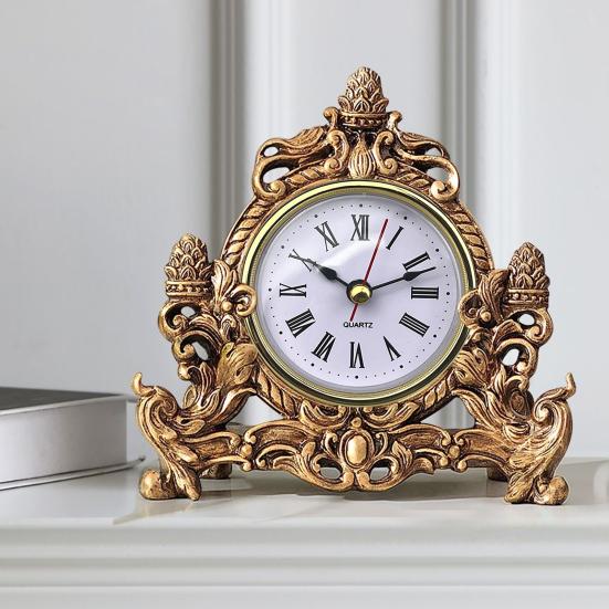 Retro Clock Insert DIY Round Clock Install Roman Number Inlaid Accurate Easy To Clock