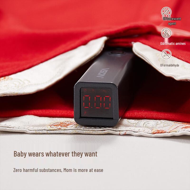 Xiyuan Baby Celebration Red Long-Sleeve Jumpsuit