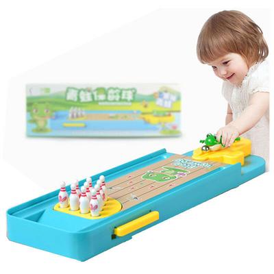 Mini-Kinder-Frosch-Bowling-Desktop, interaktive Spiele, Lernspielzeug, Startrampe