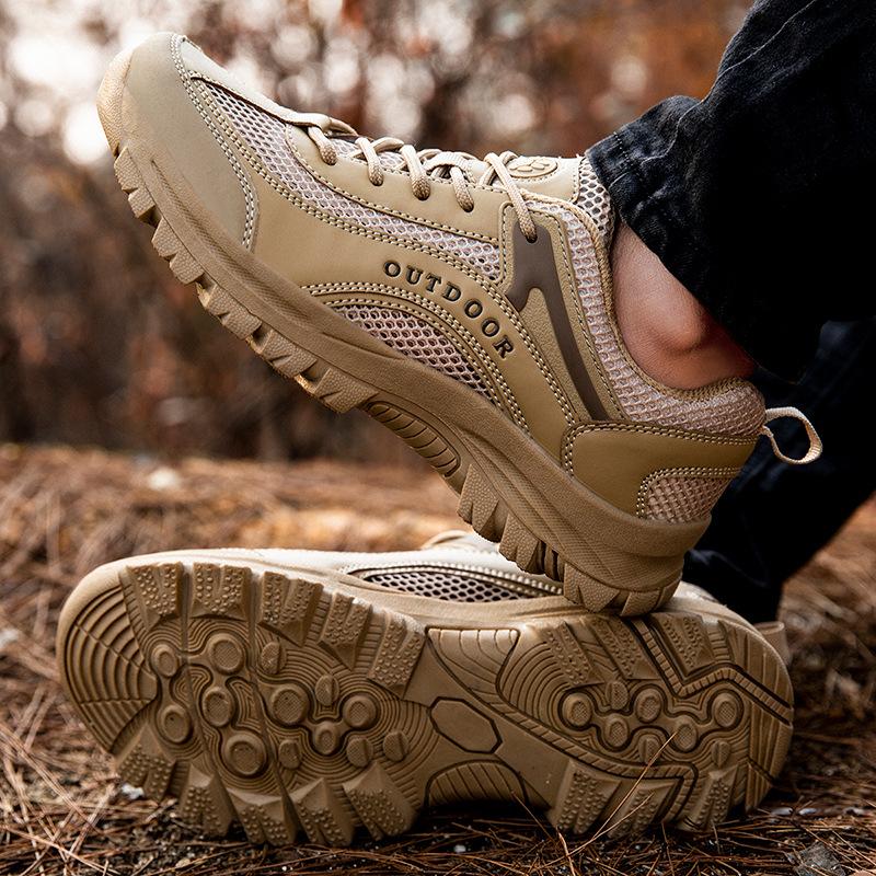 Foreign Trade Hiking Shoes, Outdoor Hiking and Off-road Travel Shoes, Breathable Mesh, Leisure Sports Running Shoes, Large Size