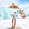 Snowman Microfiber Sand Free Beach Towel,Large Super Absorbent Lightweight Towel for Travel Pool Swimming Bath Christmas Xmas