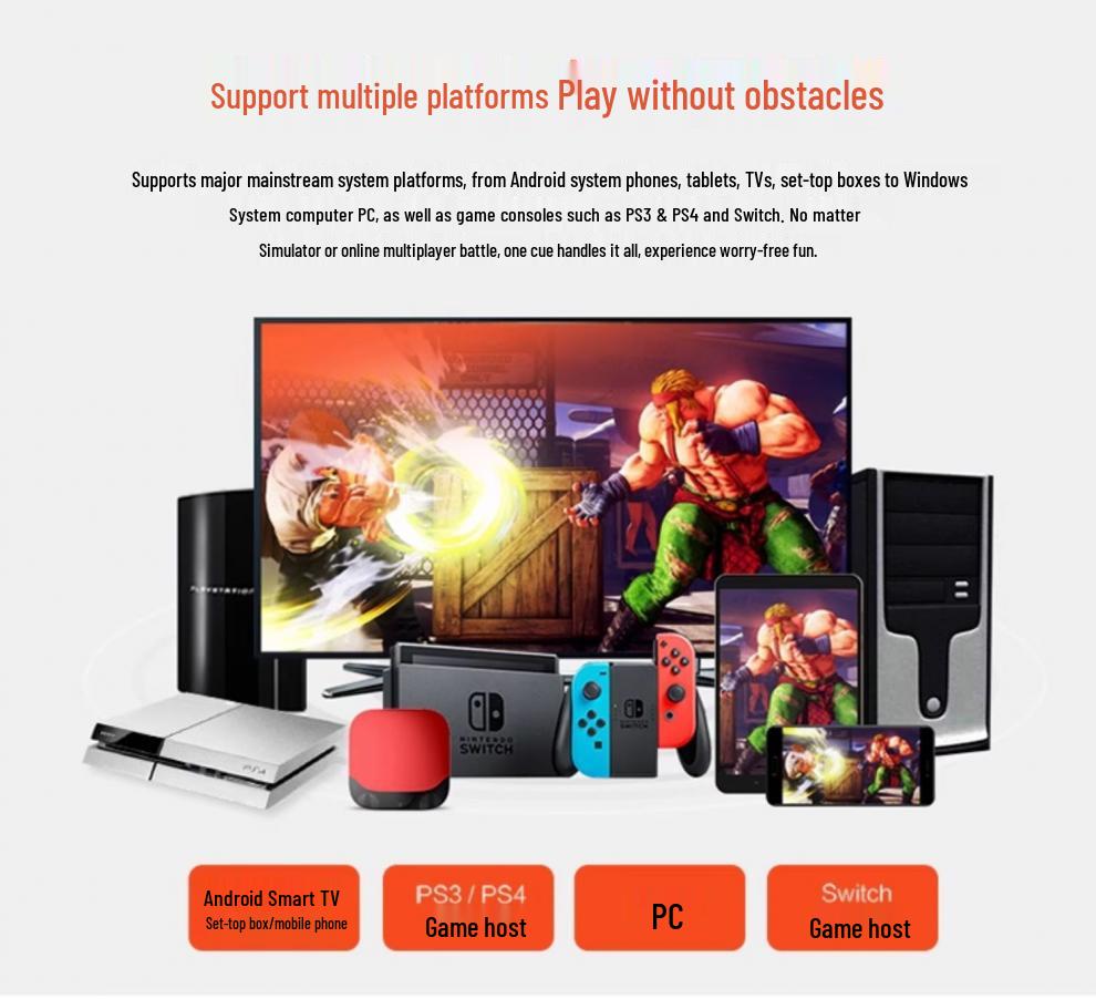 Laishida 0082 Zwei-Spieler Arcade Joystick: King of Fighters & Street Fighter PS4 Fighting Game Maschine