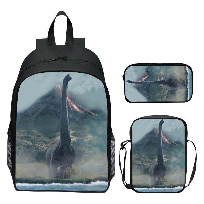 Costum de trei piese, ghiozdan pentru copii, ghiozdan pentru elevi de școală primară, rucsac la modă, rucsac cool pentru bărbați și femei.