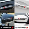 B6 VW For Volkswagen 4PCS Car Styling Door Handle Decoration Stickers Decals For Volkswagen VW Golf Polo Tiguan Passat Touareg M