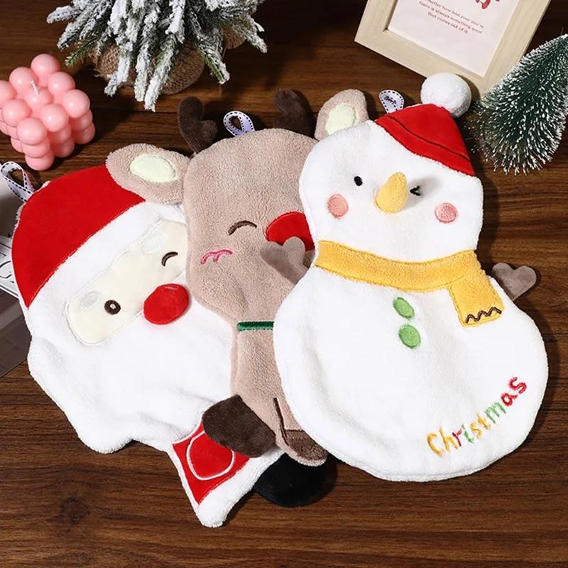 Christmas Hand Towel for Child Super Absorbent Microfiber Kitchen Towel High-efficiency Tableware Cleaning Towel Kitchen Tool