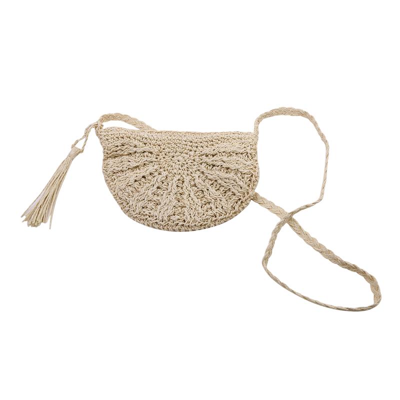 Damen Umhängetasche im Bohemian-Stil, modisch, kleine Kapazität, für den Strandurlaub, Umhängetasche