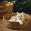 Rattan Woven Cat Nest: Handmade Cool Summer Bed, Universal for All Seasons