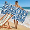 Hertha BSC Print Beach Towel, Large Soft Quick Dry Towel for Beach Camping Swimming