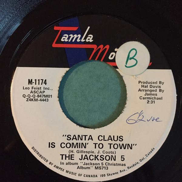 

7inch Record JACKSON 5 Santa Claus Is Comin To Town M1174 Tamla Motown 1970 Canada SoulFunk Used