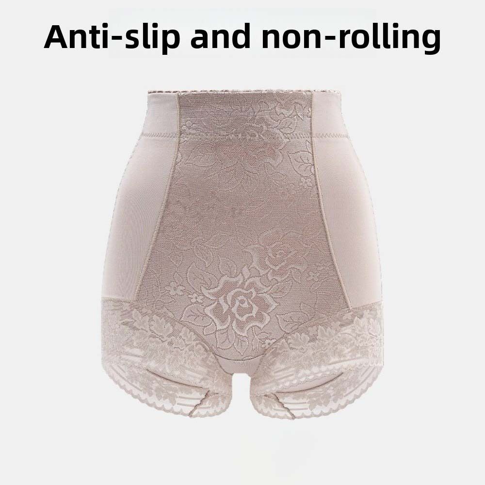 Lace Satin Flower Satin Postpartum Body Shaper High Waist Seamless Underpants Lady
