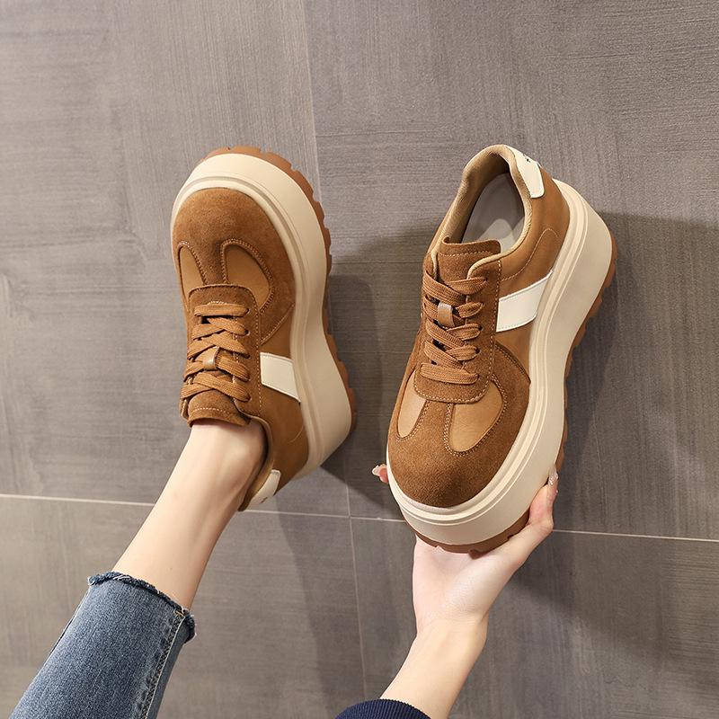 Thick-Soled Women's Platform Casual Sneakers - 2025 Autumn Chunky Soft Sole Trainers