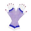 Dance Costume Fingerless Nightclub Mesh Net Fishing Net Mesh Gloves Punk Glove Long Glove Gloves
