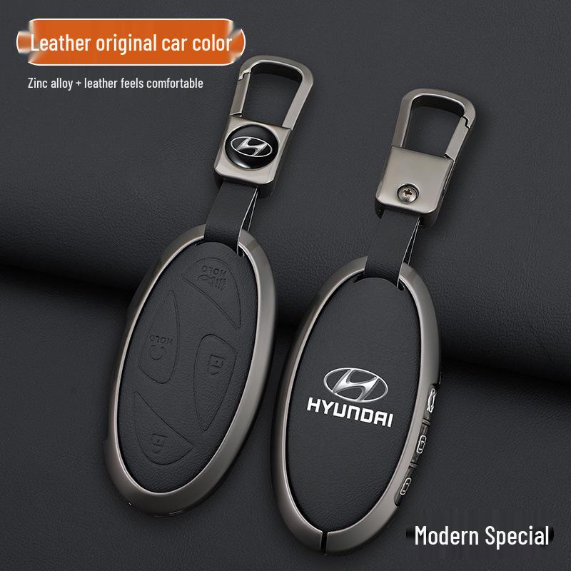Metall Schlüsselhülle für Hyundai Sonata, IONIQ6, Elantra & ElantraN Fernbedienung (24 Modelle)
