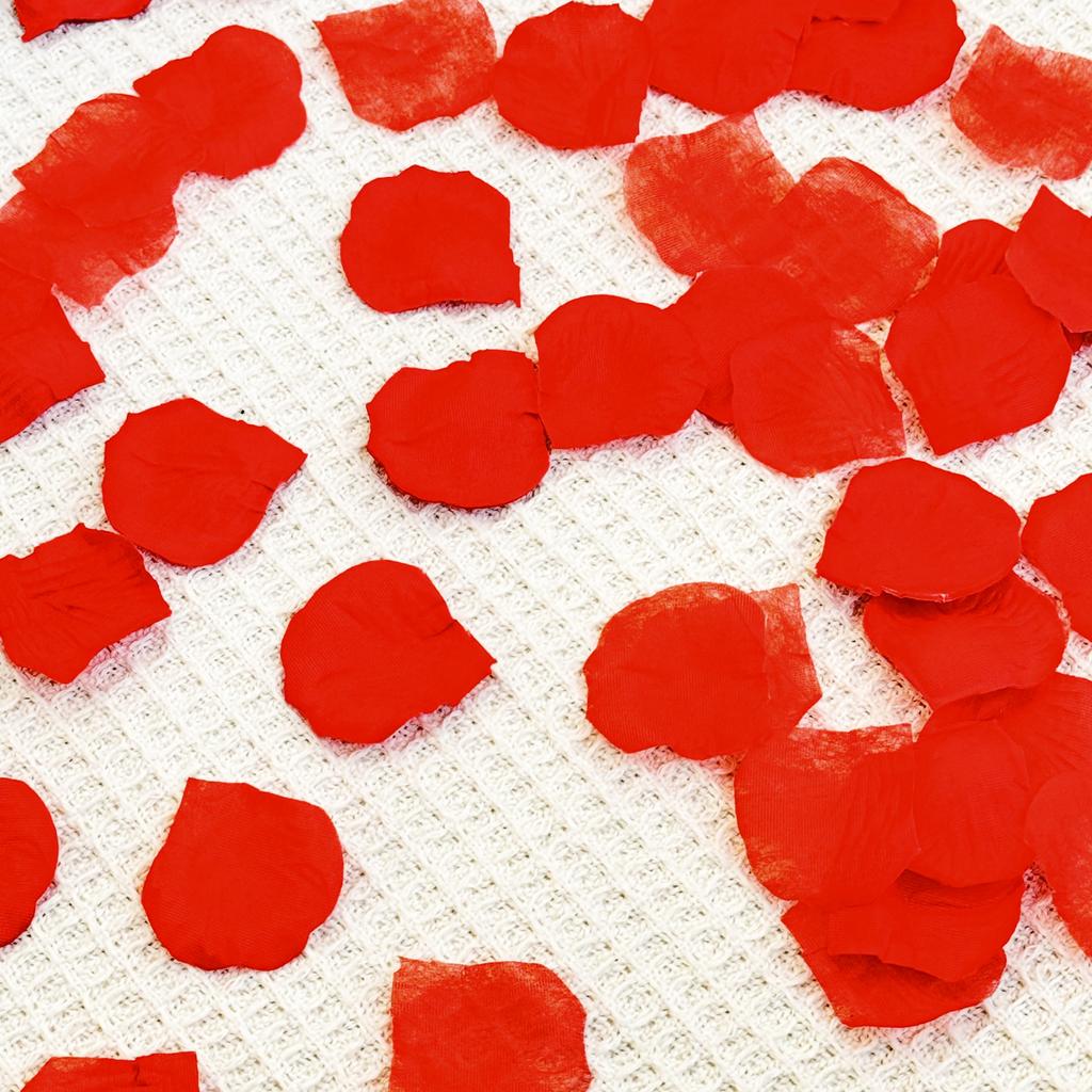 Rose Künstliche Blütenblätter Rote Ballons Set Liebesherz Latex Folienballon Hochzeit Romantische Nacht Valentinstag Party Dekoration