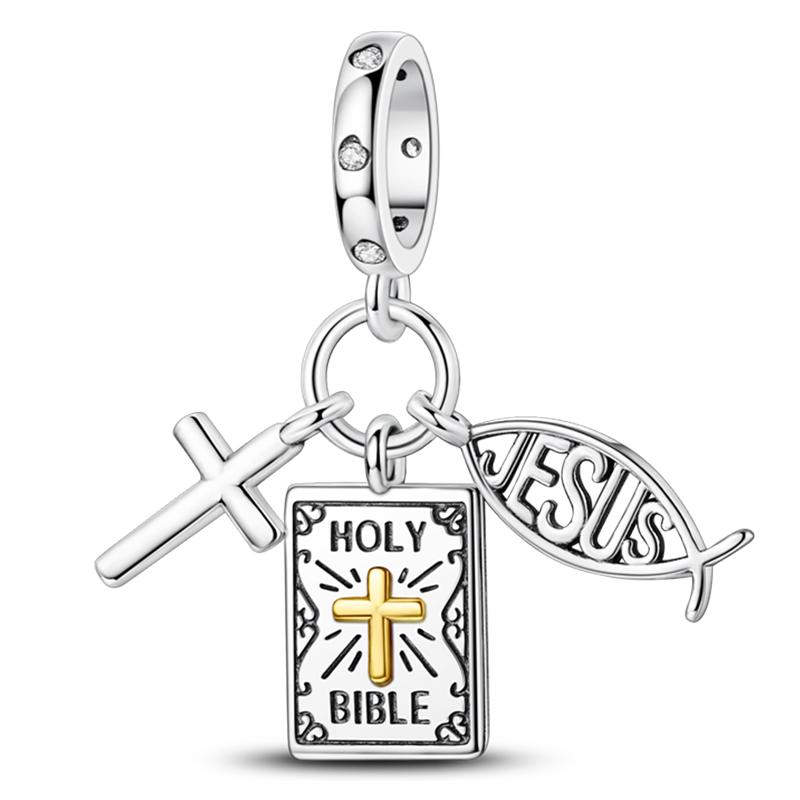Mărgele Charm Mărgele Charm Mărgele Charm Culoare Cupru Fundă Cruce Arborele Vieții Mărgele Charm Compatibile Cu DIY Brățări Tip Bangle Autentice Pandantiv Charm Jew