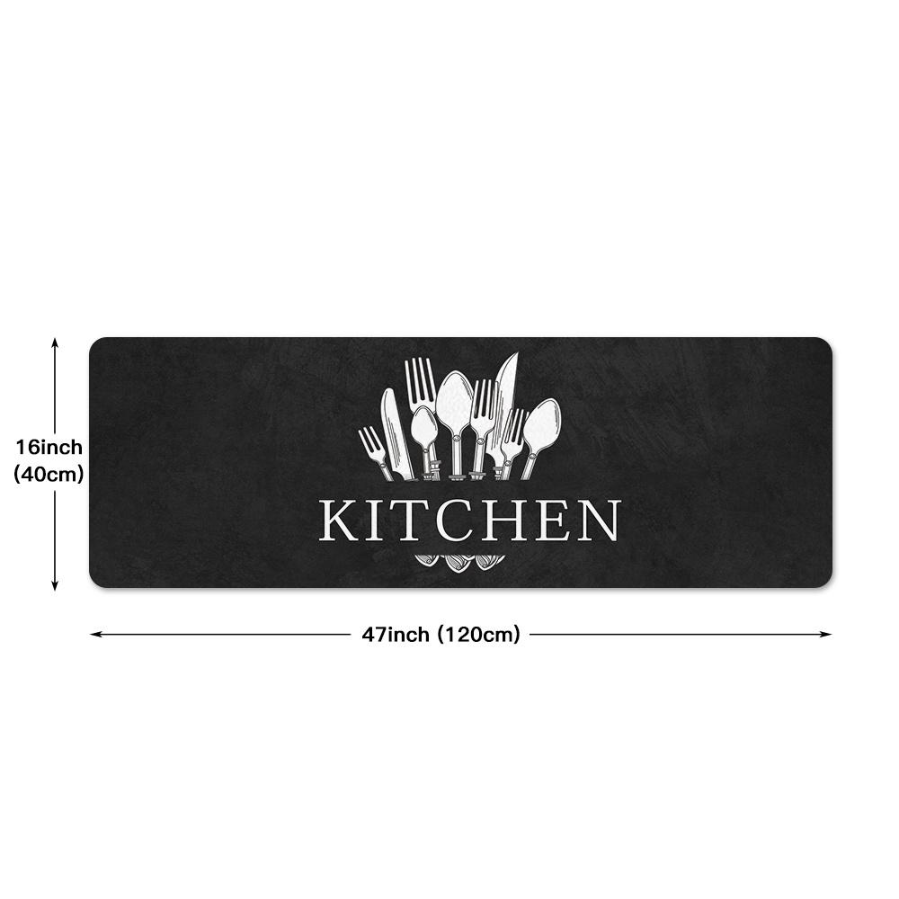 Anti-Ermüdungs-Küchenmatte, OneHouse, rutschfester, dicker, gepolsterter Küchenteppich, robuste, bequeme Stehmatten, wasserdichter Küchenteppich