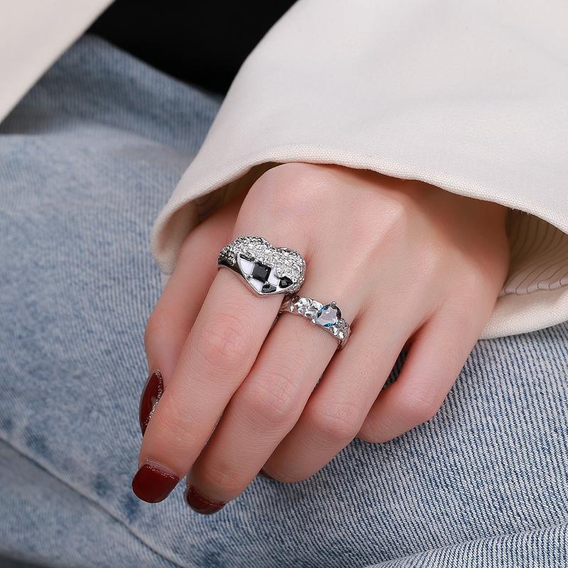 Lindon Klassisk Kopparlegering Zirkon Ring Dam Smycken Bröllopslöfte Festpresent