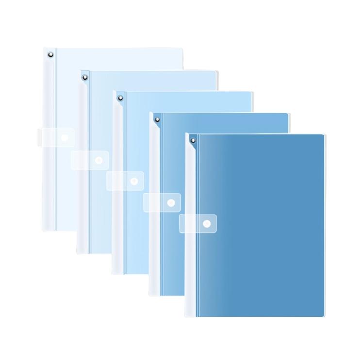 5Pcs Clear Folder with Long Clamp Document Organizers Filing Folder with Long Clamp for Test Paper Homework 12x18Inch