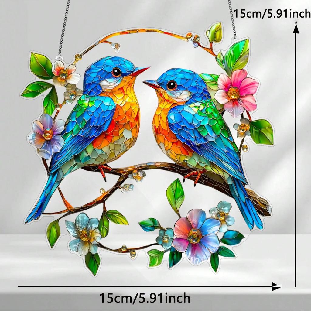 Chiting Bluebird "- the perfect gift for bird enthusiasts, suitable for car and window decoration, garden, office decoration