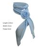 Detachable Silk Scarf Thin Floral Chiffon Scarves Fashion Neck Cover  For Women Lady Girls Female