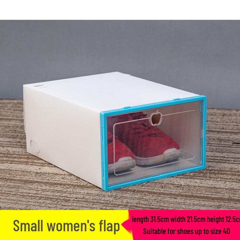 Transparent Modular Shoe Storage Box for Home - Dustproof Plastic, Unisex