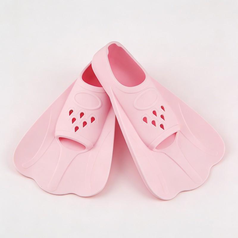 Silicone Short Fins Adults Kids Swimming Training Kick Practice Freestyle Speed Boost Efficient Swim Gear