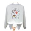 Threaded Cuffs Long Sleeves Trendy Brand Pure Cotton Men'S Bottom Shirt T-Shirt Trendy Crew Neck Men'S And Women'S Versatile Top