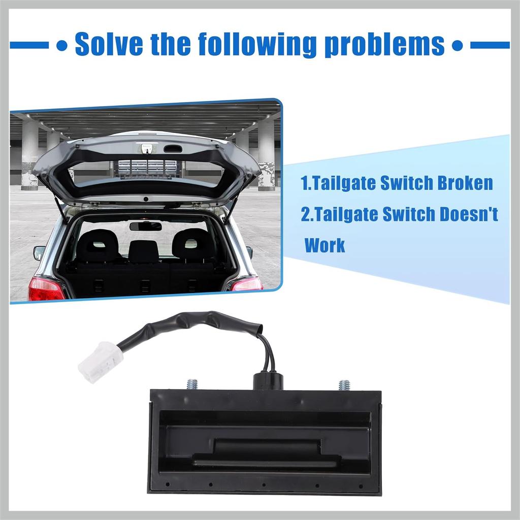 MR599766 Rear Hatch Tail Gate Tailgate Release Handle for Mitsubishi Endeavor 2004 2005 2006 2007 Trunk Rear Hatch Handle Release Switch Replacement