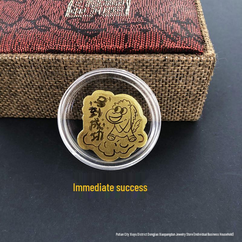 999 Saf Altın Koruyucu Tanrılar Telefon Çıkartması: Zodyak Doğum Yılı Buda Muska