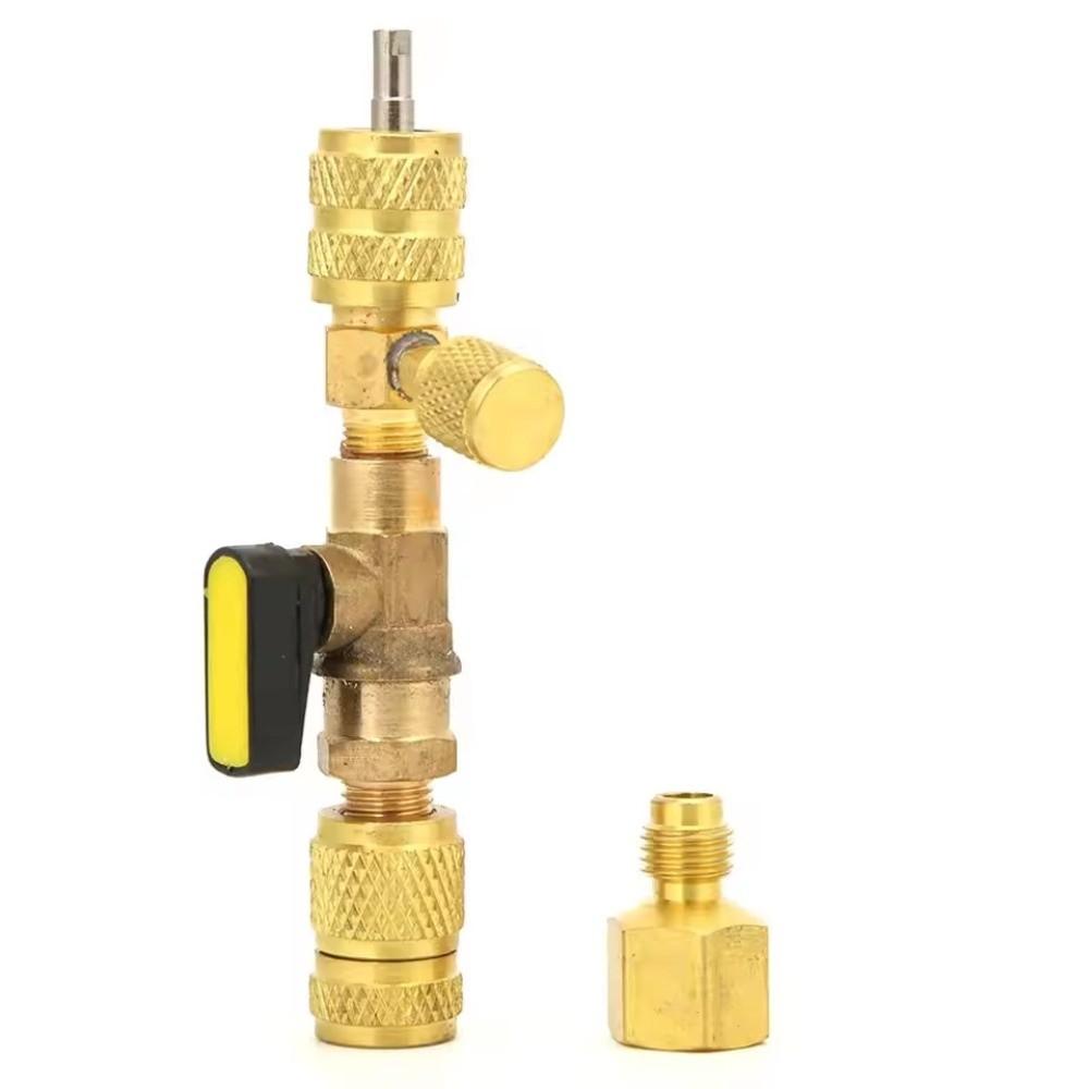 Brass Material Valve Core Installer Brass Valve Tool  For R410A Refrigerant System